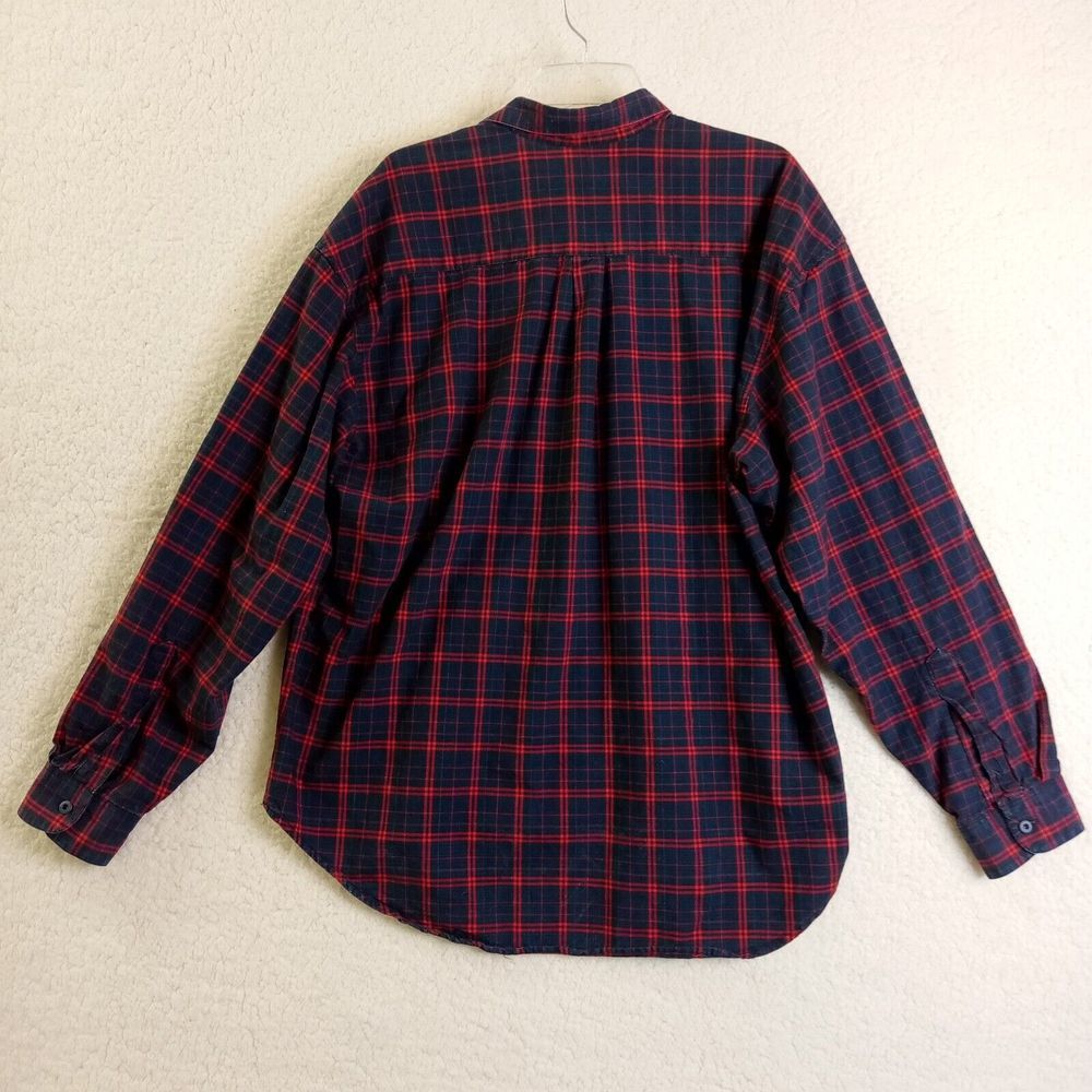 American Eagle Outfitters XL Long Sleeve Shirt Men's Button Up Plaid Cotton - Picture 6 of 10